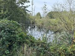 Heading inland to go round the Mucking Marshes